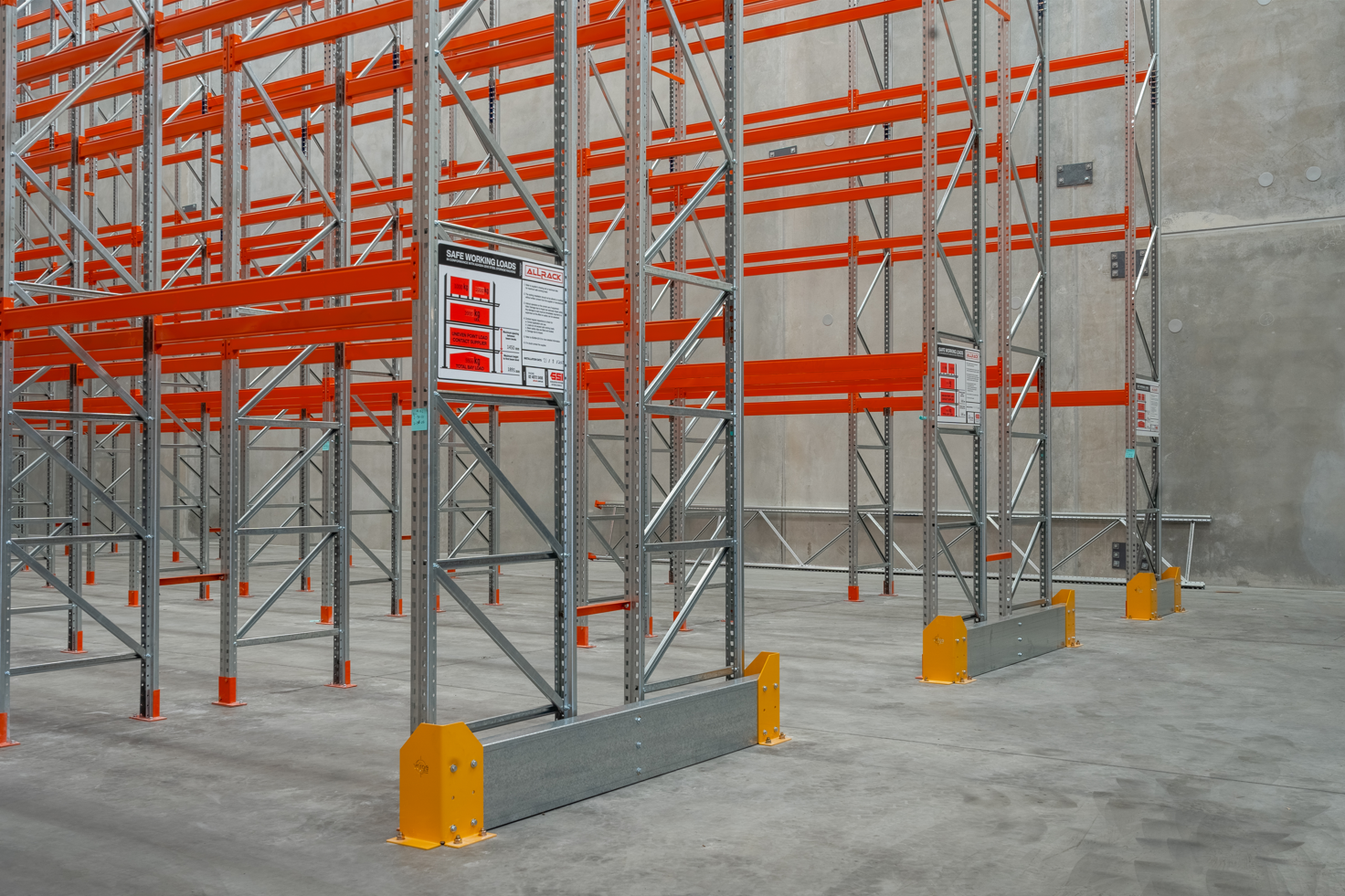 Add pallet racking protection writing